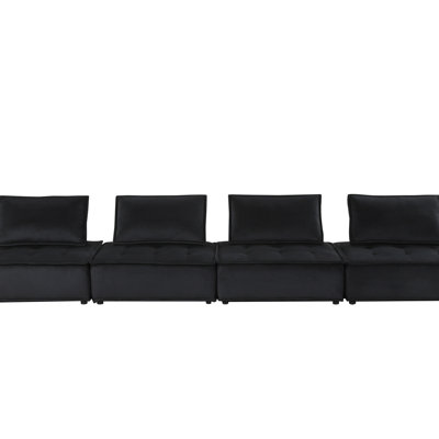 Velvet 4 Pc Sectional Sofa