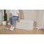 Banc ovale rembourré avec rangement Bazine 43 po x 15 po x 15 po-407943626