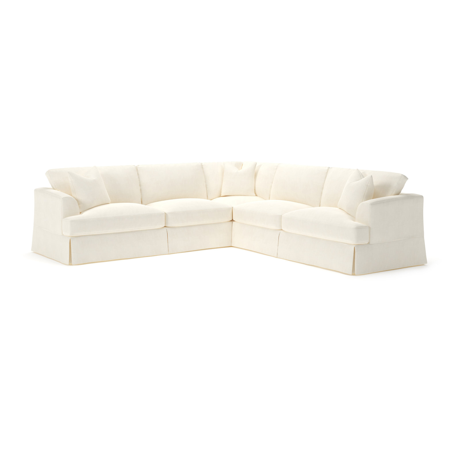 Lucia L-Sectional, Conversation Pearl Basketweave