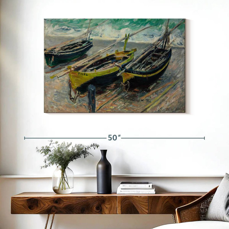 Trois bateaux de pêche Mehar 1886