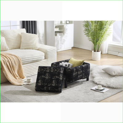 Light Luxury Red Polyester Coffee Table for Bedroom and Living Room, Easy Assembly, Space-Saving