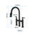 Matte Black Kitchen Faucet With Pull-Down Feature - Accurate Water Flow & Temperature Adjustment, 360-Degree Rotatable Nozzle, Brass Bridge Precise And Rotating-458029615