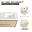 Meuble-lavabo autoportant double 60 po avec lavabo en résine 60 po et 2 portes, 2 tiroirs et 2 tablettes-797776911