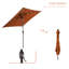 Parasol de marché carré 78 po Rukhsaar-1101683494