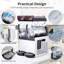 Machine à barbe à glaçons commerciale à double réservoir - 15 L x 2/8 Gal, machine à boissons glacées et margarita avec auto-nettoyage, pour les cafés et les fêtes