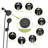 Multi Function Dual Shower Head - Shower System With 4.7" Rain Showerhead, 8-Function Hand Shower, Matte Black