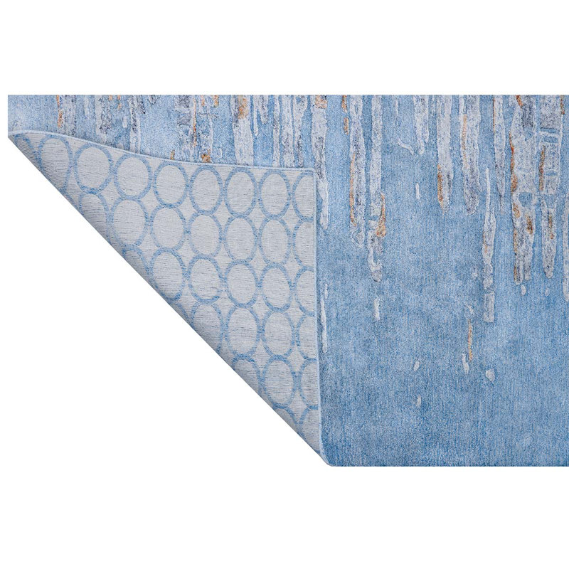 Area Rug in Blue, Rectangle 3' x 6'
