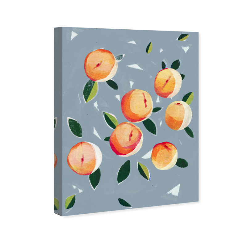 «Dusty Blue Peaches», impression sur toile, Toile tendue, H 15 po x l 10 po