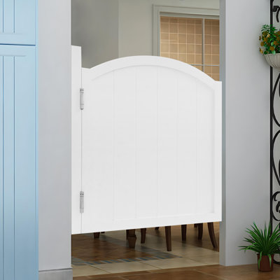 35.4X35.4" Entrance Partition Door Wood Swing Door