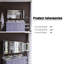 30" H Silver Wall Mounted Bathroom Storage Cabinet With Mirror-1383463644