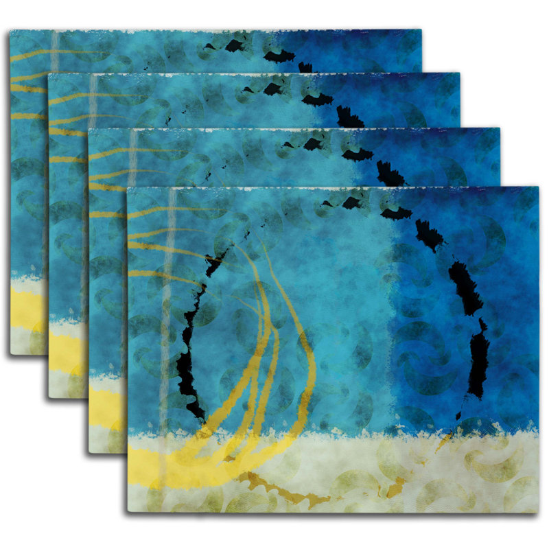 Polyester Abstract Rectangle Placemat