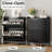 Shoe Storage Cabinet With 2 Flip Louvered Doors-1290629488