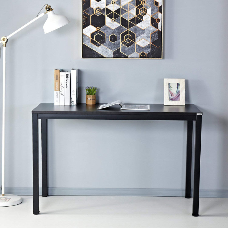 Rockett Metal Base Writing Desk, 29.5" H x 63" W x 23.6" D, Black/Black
