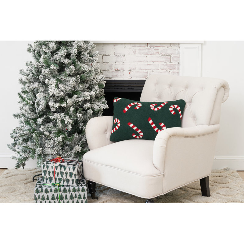 Coussin 14 pi x 22 po Candy Cane
