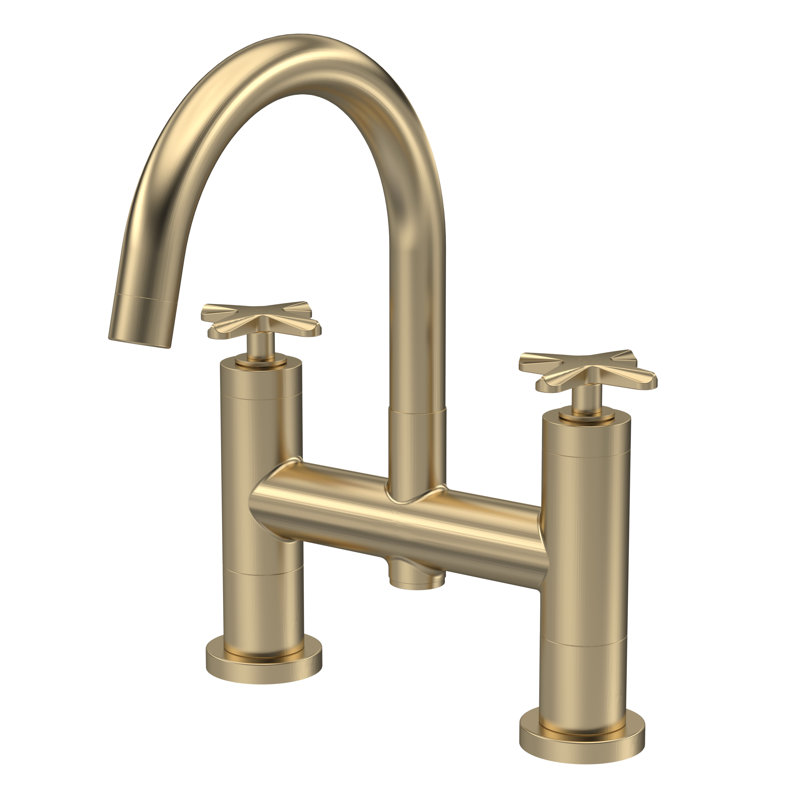 Deck Bath Filler, Brushed Brass