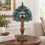 Lampe de table 15 po Baroque Tiffany en verre coloré (ampoule incluse)