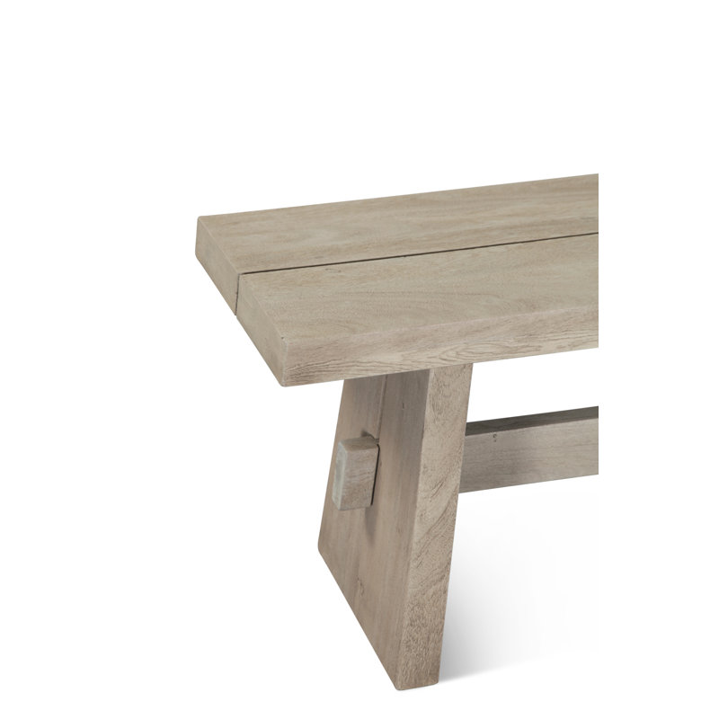 Acadia 79" Bench In Coffee Bean, Beige