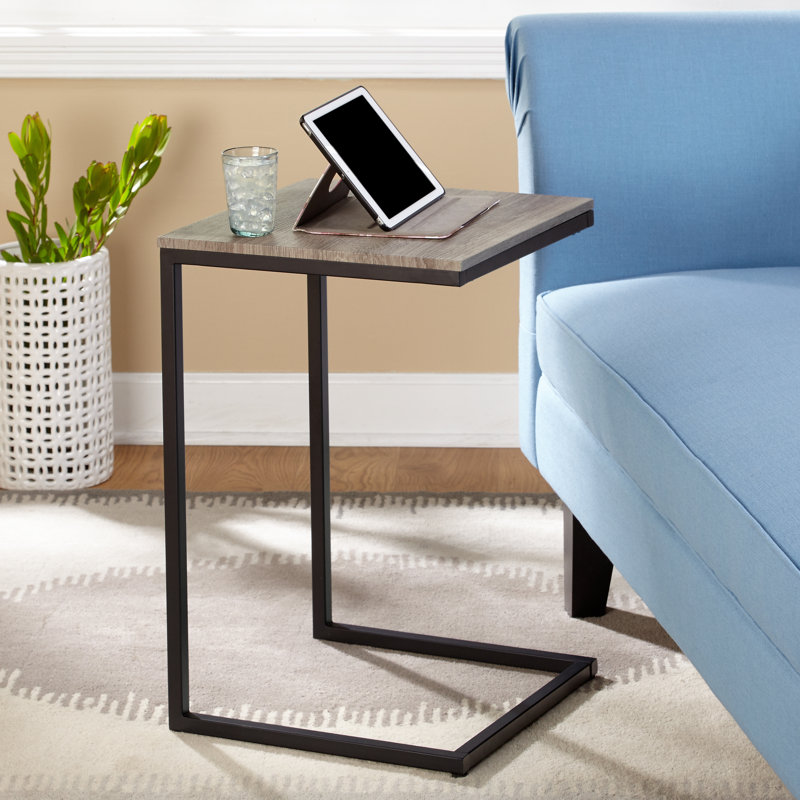 Raymundo End Table, Gray/Black