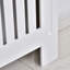 HOMCOM Slatted Radiator Cover Painted Cabinet White-1925144518
