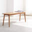 Banc de table en bois de chêne naturel pour salle à manger