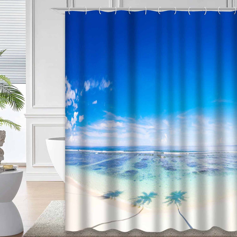 Tropical Beach Ocean, L 72 po x l 72 po