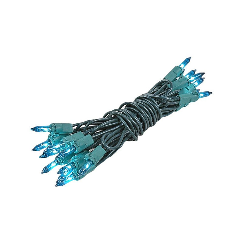 Mini-chaîne 20 ampoules pour l’extérieur 8,5' Pitman, Transparent, vert