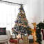 Arbre de Noël artificiel pin de 7 pi avec flocage de sapin de Noël artificiel pliable 1166 branches pour la fête