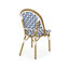 Chaises d'extérieur en polyuréthane et aluminium pour l'extérieur, ensemble de 2, finition en bambou-861310892
