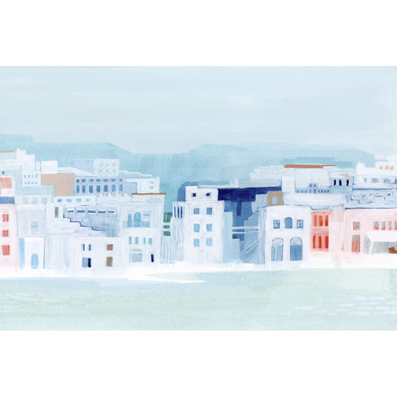 Fishing Town II 1 Piece Wrapped Canvas Painting, 30cm H x 46cm W