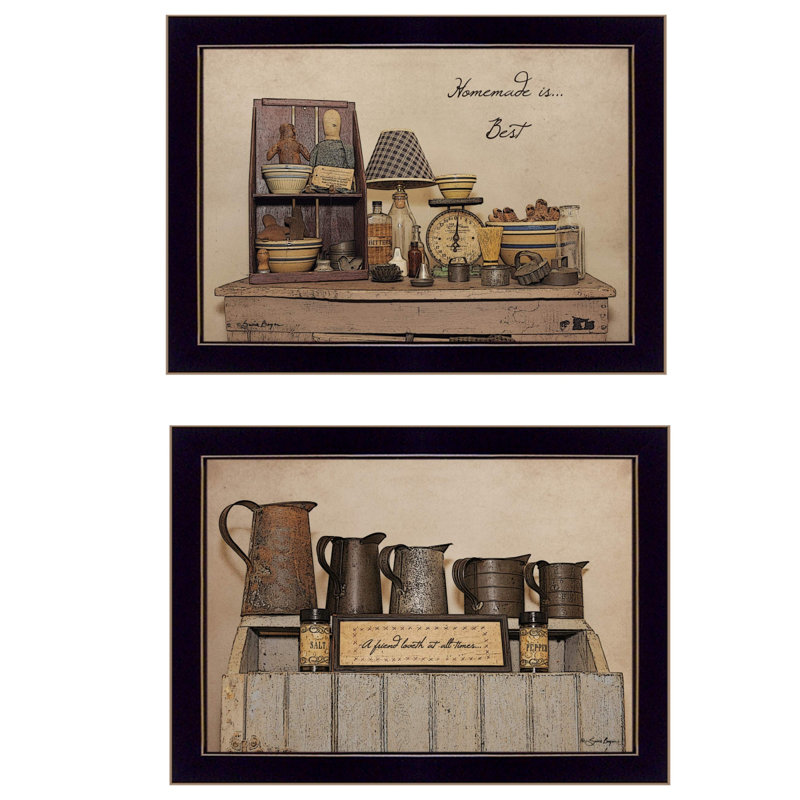 "Homemade is Best" 2-Piece Vignette By Susie Boyer, Ready to Hang Framed Print