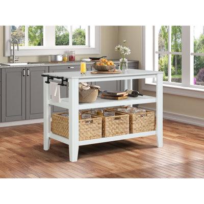 Nowell Marble Top Kitchen Island