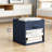 Storage Bins With Window And Handles, 6-Pack Foldable Fabric Cube Organizer Bins For Closet, Shelf, Living Room And Office Organization-1225677059