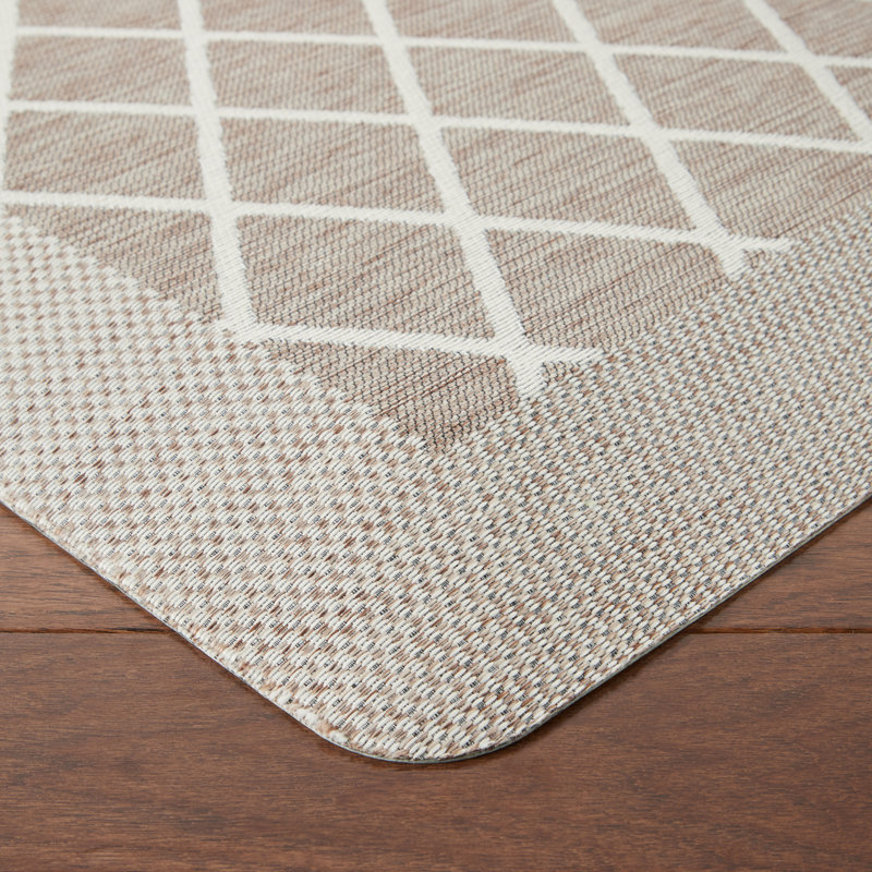 Tapis de cuisine Martha Stewart, Rectangle 1 pi 7,6 po x 2 pi 8 po, Brun clair