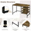 Quapaw Metal Base Writing Desk