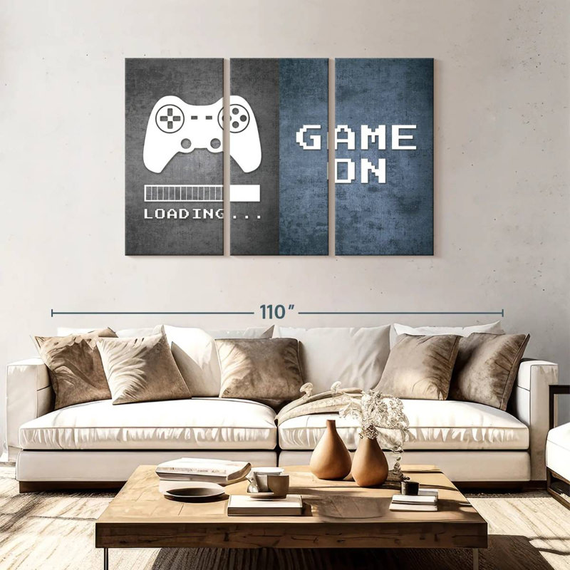 'Loading Game On, 48" H x 74" W