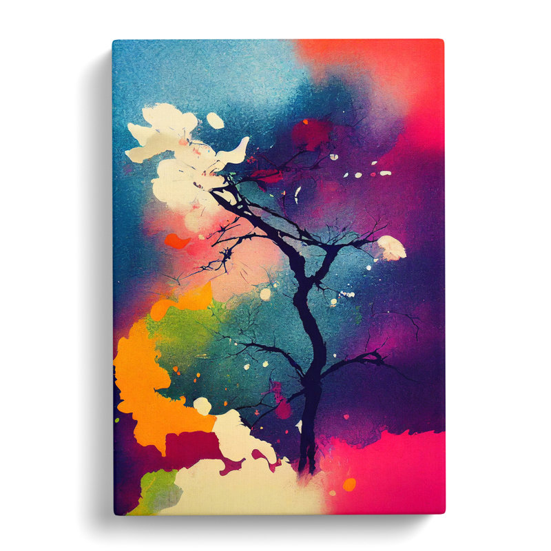 Cancri Japanese Forest Splatter Vol.1 - Wrapped Canvas, 50cm H x 35cm W x 3cm D