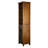 Yarissa Freestanding Multifunctional Linen Accent Storage Cabinet with Glass Doors and Adjustable Shelf