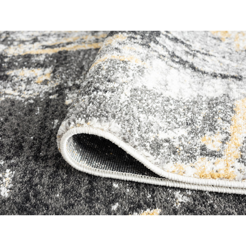 Tapis gris, Rectangle 5 pi 3 po x 7 pi 7 po