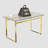 Layna Glass Top Metal Base Dining Table-1704695253