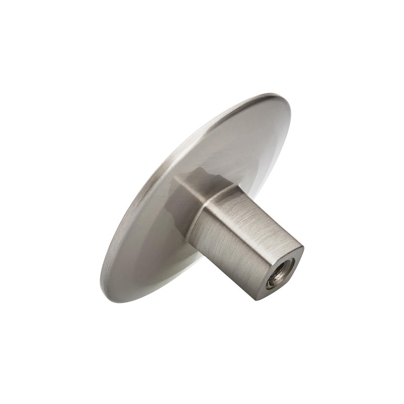 Oversized Concentric 1 9/16" Diameter Round Knob, Satin Nickel