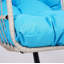 Fauteuil suspendu en osier avec support pour patio