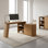 Bureau d'écriture en L avec armoire de rangement Slash 59,05 "