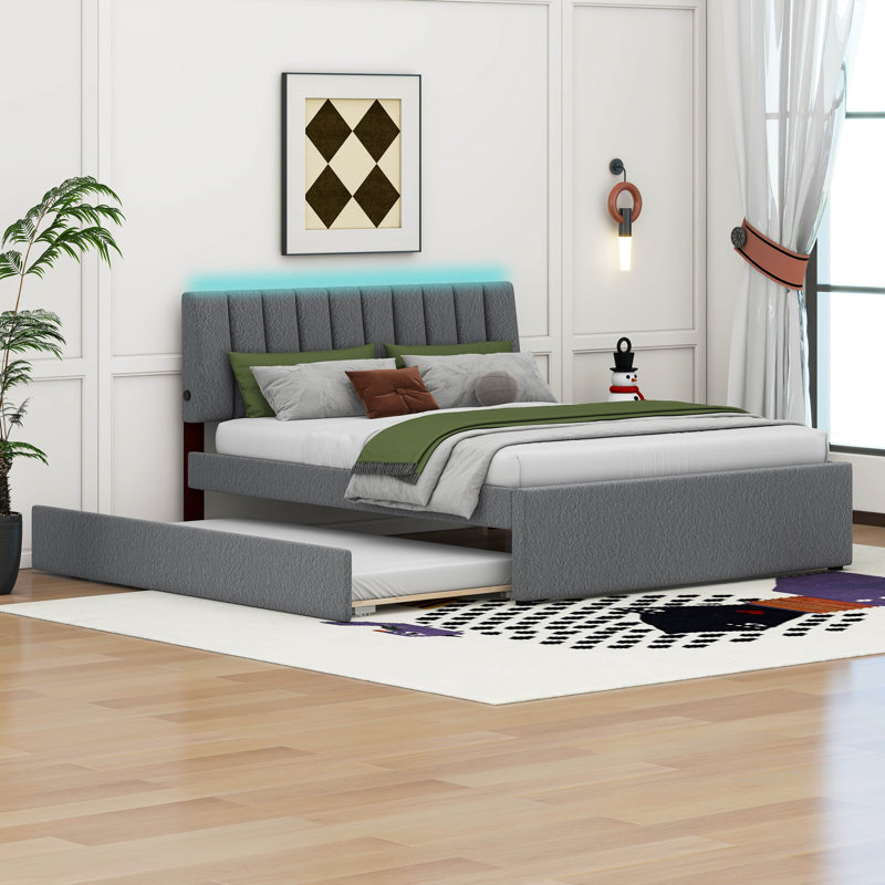 Upholstered Panel Bed