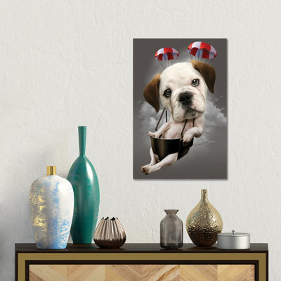 Parachute Dog by Adam Lawless - Gallery-Wrapped Canvas Giclée on Canvas