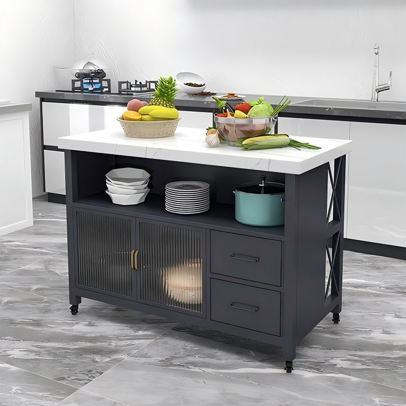 Îlot de cuisine 39,37 po Nordic, H 33,46 po x l 39,37 po x P 23,62 po
