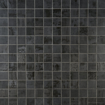 Carreau de mosaïque en porcelaine aspect métal 2 po x 2 po Angela Harris (0,92 pi2 / boîte)