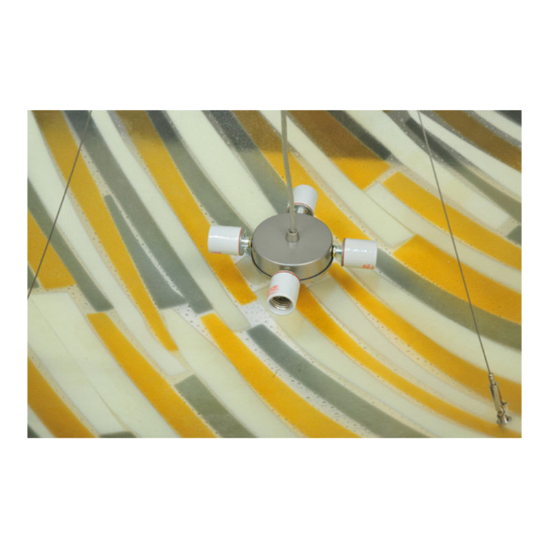 Danzel 4 - Light Nickel Bowl Pendant