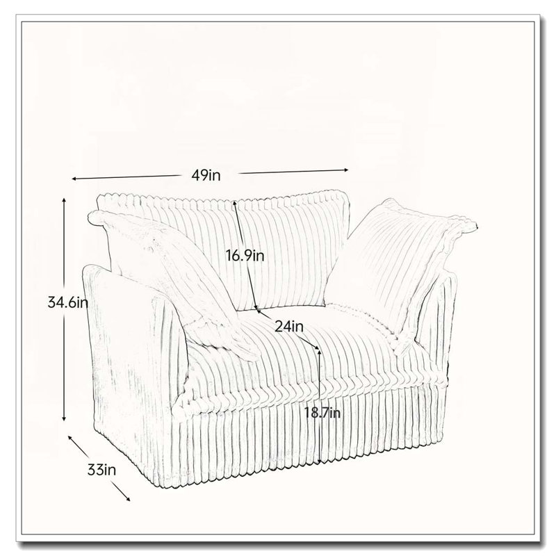 Fauteuil en velours côtelé, Vert