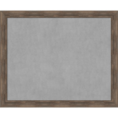 Tableau magnétique encadré en bois dur moka