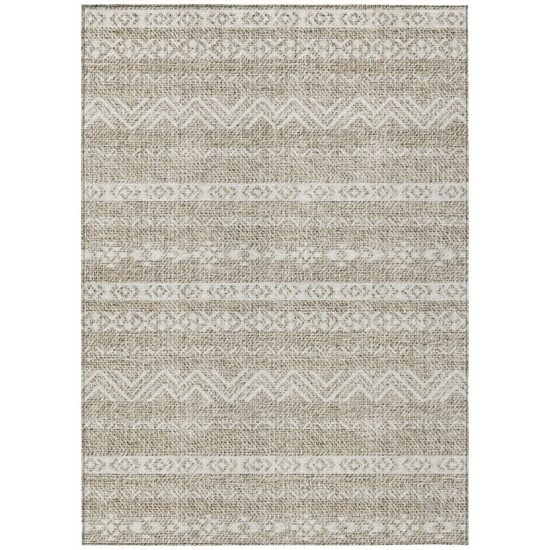 Cean Washable Southwestern Indoor / Outdoor Rug, Rectangle 2'6" x 3'10"